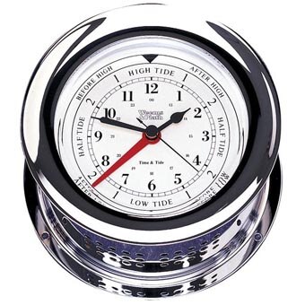 Chrome Plated Atlantis Time & Tide Clock