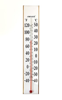 Replacement Insert Card for Conant Grande View Thermometer in Satin Nickel or Brass