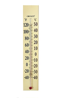 Replacement Insert Card for Conant Grande View Thermometer in Bronze Patina