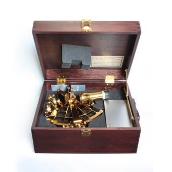 Tamaya Golden Sextant with 4x40 Scope in Wooden Case