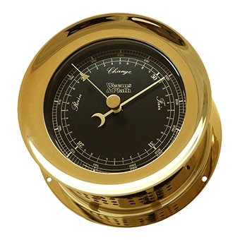 Atlantis Premiere Barometer, Black Dial/ Gold Scale