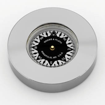 Nickel Plated Compass Chart Weight