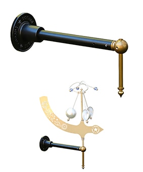 Jeffersonian Wind Vane Wall/Post Mount